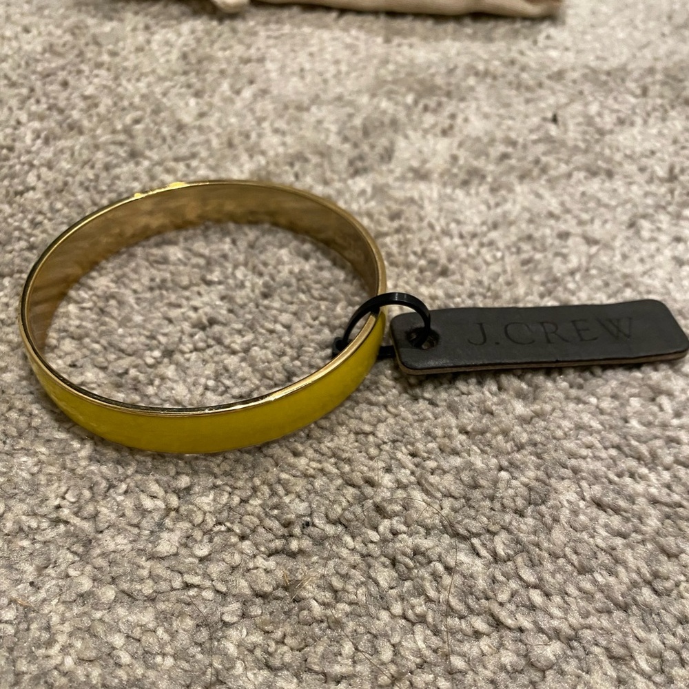NWT Jcrew yellow bangle bracelet